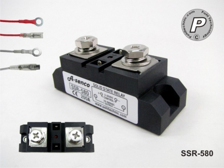 1-Phasen SSR-Relais 200 Ampere 24-680V AC