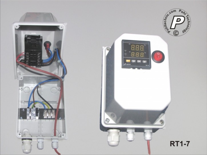 P.I.D. Temperatursteuerung im Alu-Wandgehäuse max. 10A 230V