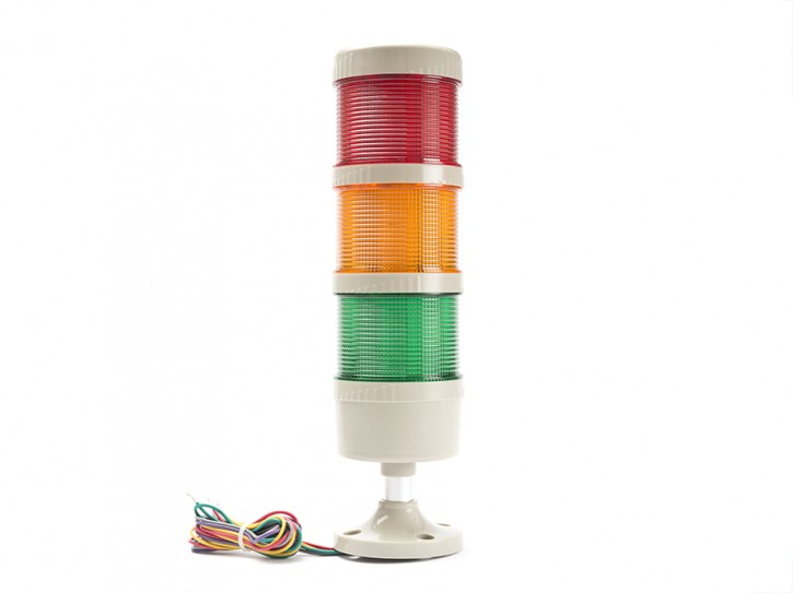 Signalsäule rot-orange-grün LED-Licht ohne Signalton / 24 VDC