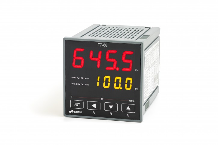 Rampen-Temperaturregler A-senco Einbaugröße DIN 1/8 mit Schnittstelle RS485