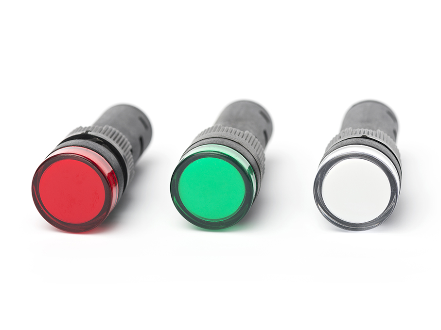 S+H LED-Signalleuchte für Snap-In-Befestigung 10mm rund 230 Volt AC rot 