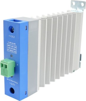 SSR Halbleiterrelais TSR-25DA-S – 3-Phasen Mit Kühler Für Temperaturregler, 3-32 VDC Steuerung, 24-380 VAC Last